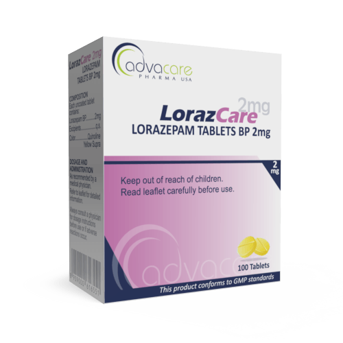 Lorazepam Tablets (box of 10 tablets)