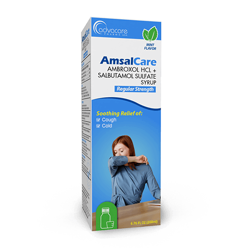 Ambroxol HCl + Salbutamol Sulfate Syrup (box of 1 bottle)