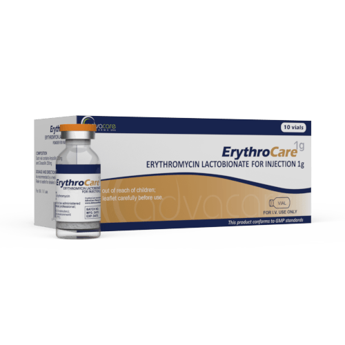 Érythromycine Lactobionate pour Injection (1 boîte et 1 flacon)