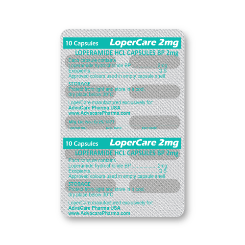 Loperamide HCl Capsules (blister of 10 capsules)