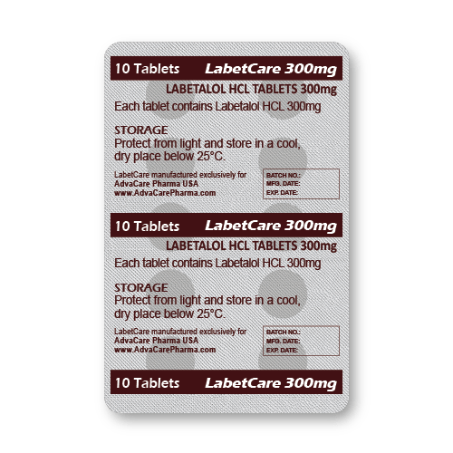 Labetalol HCL Tablets (blister of 10 tablets)