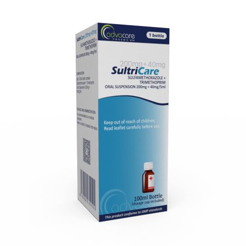 Sulfamethoxazole + Trimethoprim Oral Suspension (box of 1 bottle)