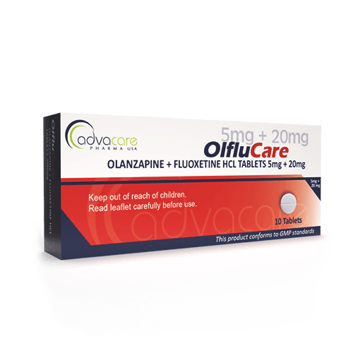 Comprimés d'Olanzapine + Fluoxetine HCl (boîte de 10 comprimés)