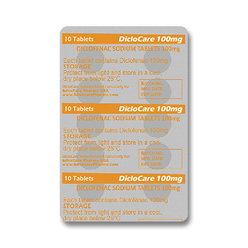 Diclofenac Sodium Tablets (blister of 10 tablets)