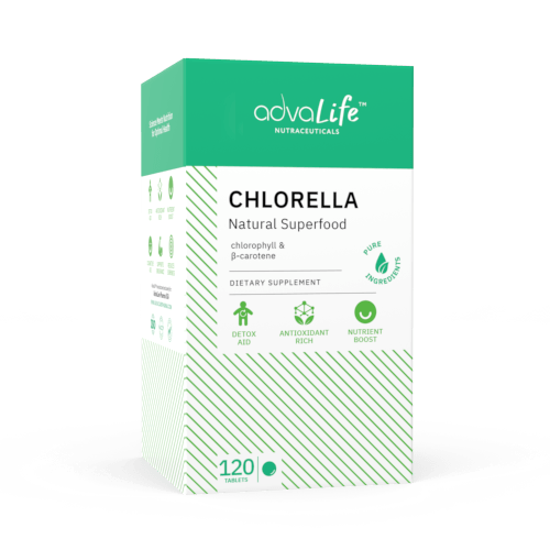 Comprimidos de Chlorella (caja de frasco)