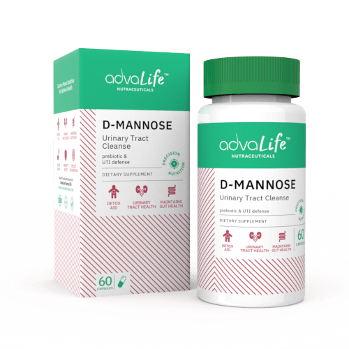 Capsules de D-Mannose (1 boîte et 1 bouteille)