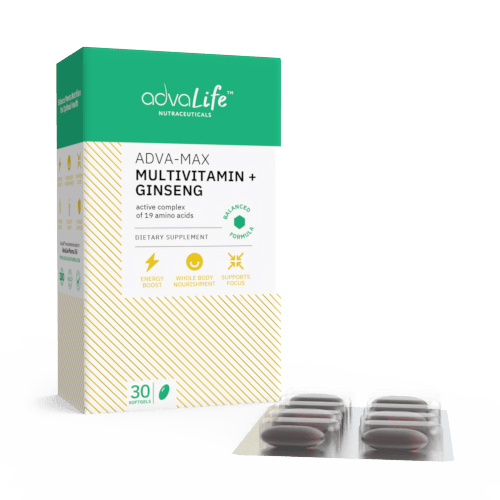 Capsules de Multivitamines + Ginseng (1 boîte et 1 blister)