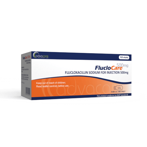 Poudre de flucloxacilline sodique pour injection (boîte de 10 flacons)