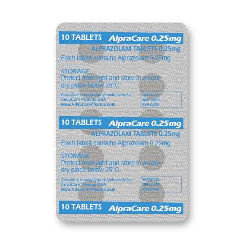 Alprazolam Tablets (blister of 10 tablets)