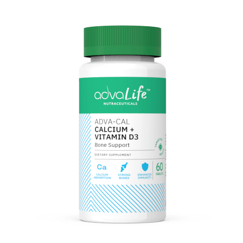 Comprimés de Calcium + Vitamine D3 (bouteille de 60 comprimés)