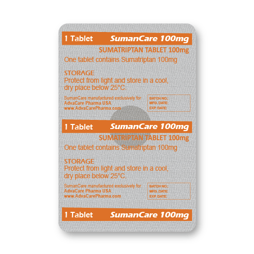 Sumatriptan Tablets (blister of 1 tablets)