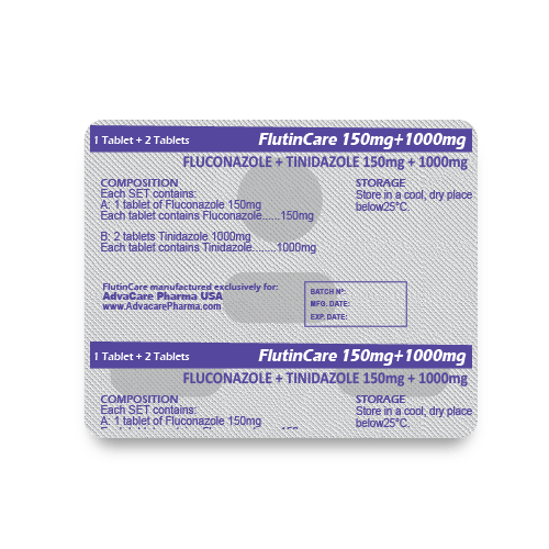 Comprimés de Fluconazole + Tinidazole (blister de 3 comprimés)