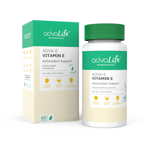 Capsules de Vitamine E (1 boîte et 1 bouteille)