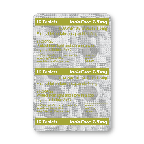 Indapamide Tablets (blister of 10 tablets)