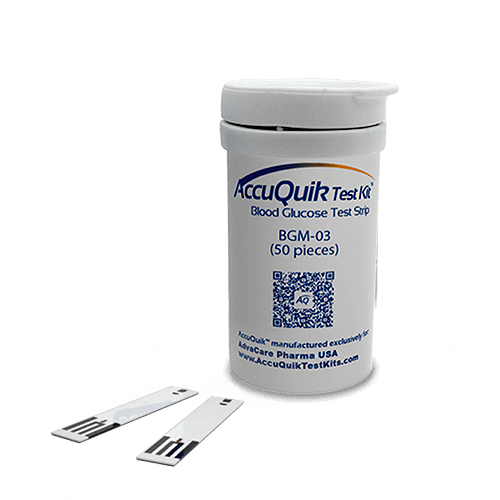 Bandelettes de Test de Glucose (bouteille de 50 bandes)