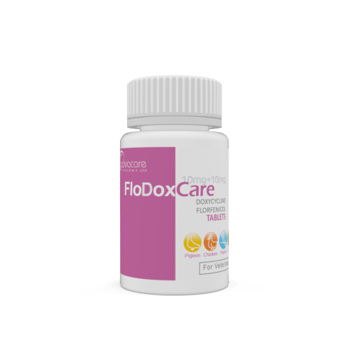 Comprimidos de Doxiciclina HCl + Florfenicol (botella de 100 comprimidos)