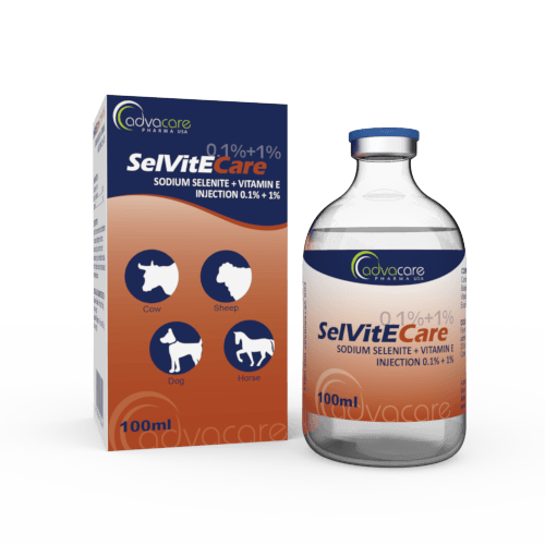 Injection de Sélénite Sodique + Vitamine E (1 boîte et 1 flacon)