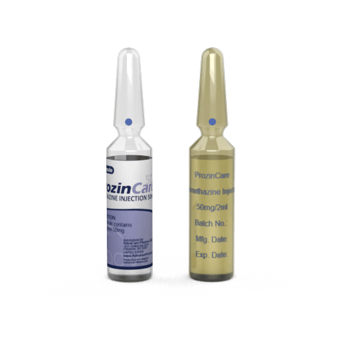 Promethazine Injection (1 ampoule ceramic printing and 1 ampoule labelling)