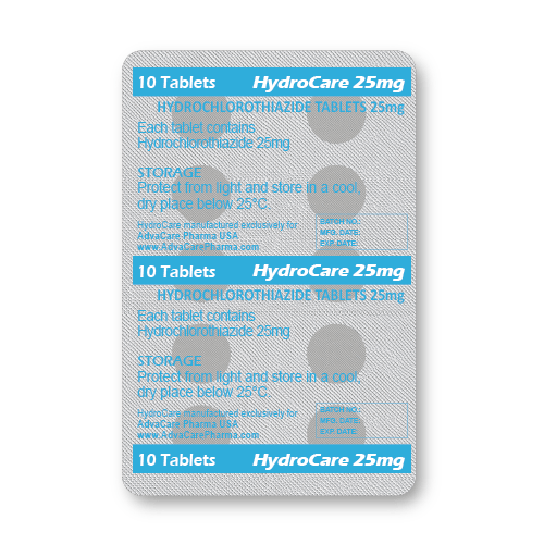 Hydrochlorothiazide Tablets (blister of 10 tablets)