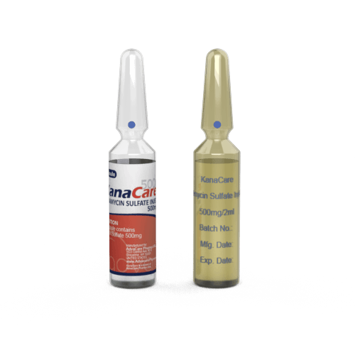 Kanamycin Sulfate Injection (1 ampoule ceramic printing and 1 ampoule labelling)