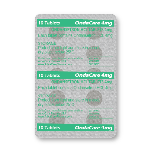 Ondansetron HCl Tablets (blister of 10 tablets)