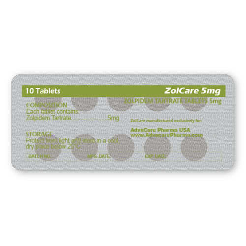 Zolpidem Tartrate Tablets (blister of 10 tablets)