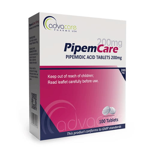 Pipemidic Acid Tablets (box of 100 tablets)