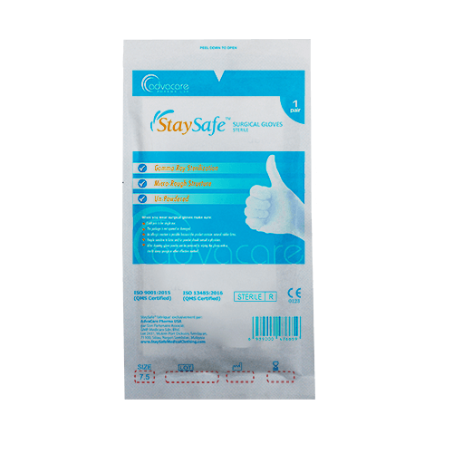 Surgical Gloves (blister pack of 1 pair)