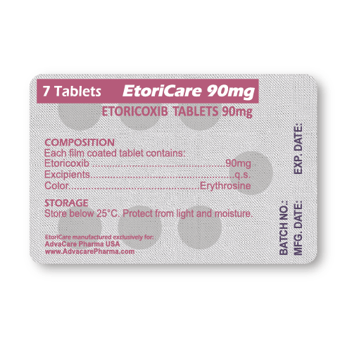 Etoricoxib Tablets (blister of 7 tablets)