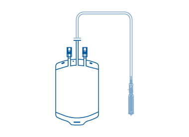 Poche de sang pour transfusion film PVC extrudé soufflé