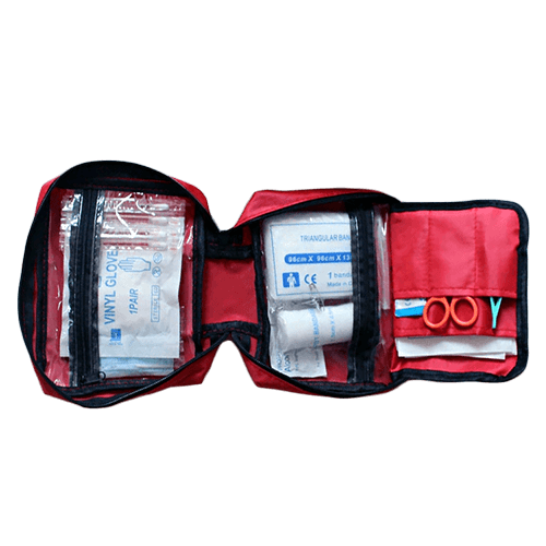 Kit de Premiers Secours (ouvrir le sac)