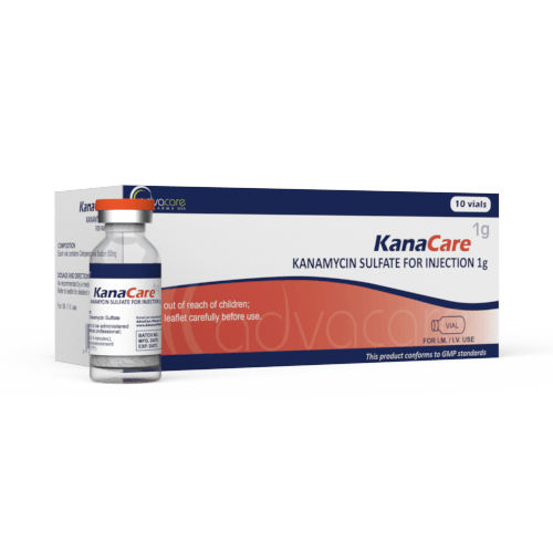 Kanamycin Sulfate for Injection (1 box and 1 vial)