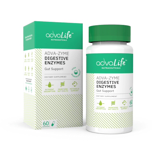 Capsules d'Enzymes Digestives (1 boîte et 1 bouteille)