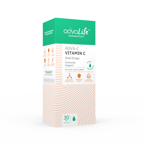 Gotas de vitamina C para adultos (caja de frasco)