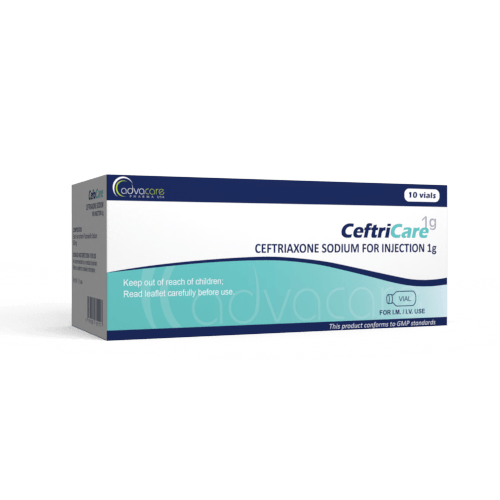 Ceftriaxona Sódica para Inyección (caja de 10 frascos)