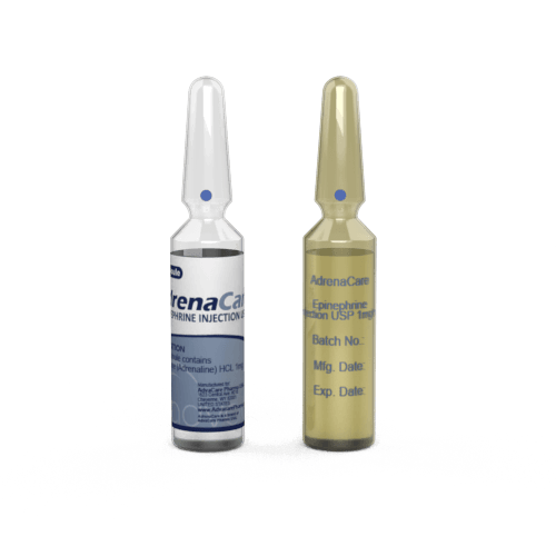 Epinephrine (Adrenaline) Injection (1 ampoule ceramic printing and 1 ampoule labelling)