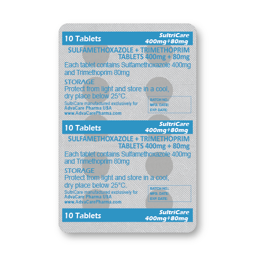 Comprimidos de Sulfametoxazol + Trimetoprim (blíster de 10 comprimidos)