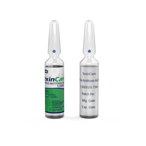 Tetanus Antitoxin Injection (1 ampoule ceramic printing and 1 ampoule labelling)