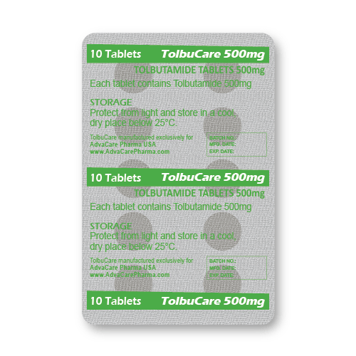 Tolbutamide Tablets (blister of 10 tablets)