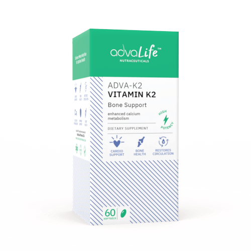 Cápsulas de Vitamina K2 (caja de frasco)