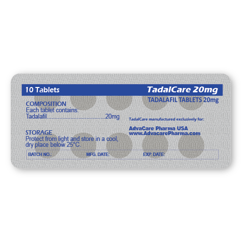 Tadalafil Tablets (blister of 10 tablets)