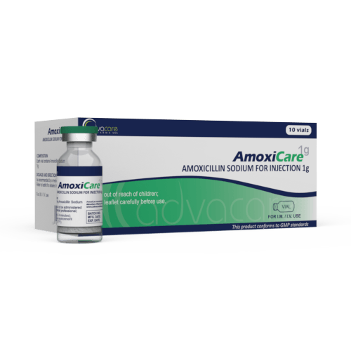 Amoxicilina para Inyección (1 caja y 1 frasco)