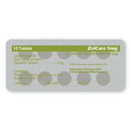 Zolpidem Tartrate Tablets (blister of 10 tablets)