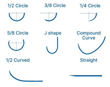 Absorbable Sutures Needle Shape