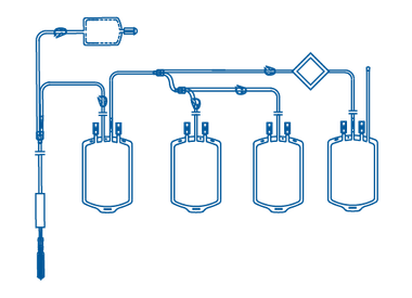 Système de prélèvement sanguin quadruple