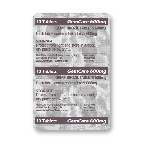 Gemfibrozil Tablets (blister of 10 tablets)