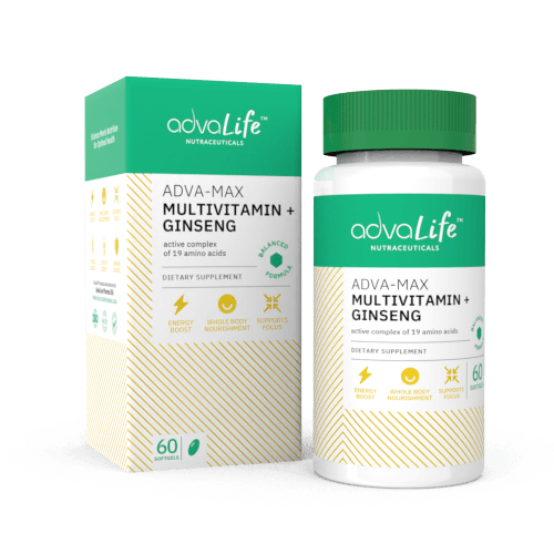 Capsules de Multivitamines + Ginseng (1 boîte et 1 bouteille)